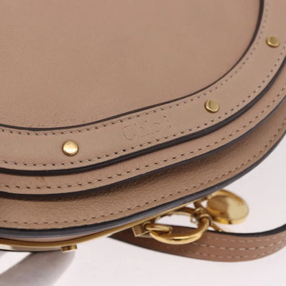 Chloe Nile Minaudière Leather, Pink, Leather, Handbag