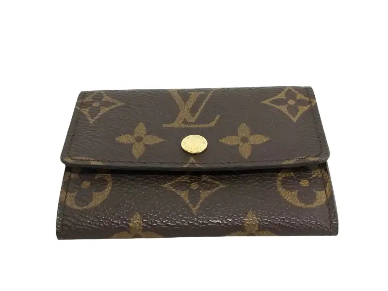 Louis Vuitton Porte-Monnaie Coin Purse Monogram Canvas, Brown, Canvas, Wallet