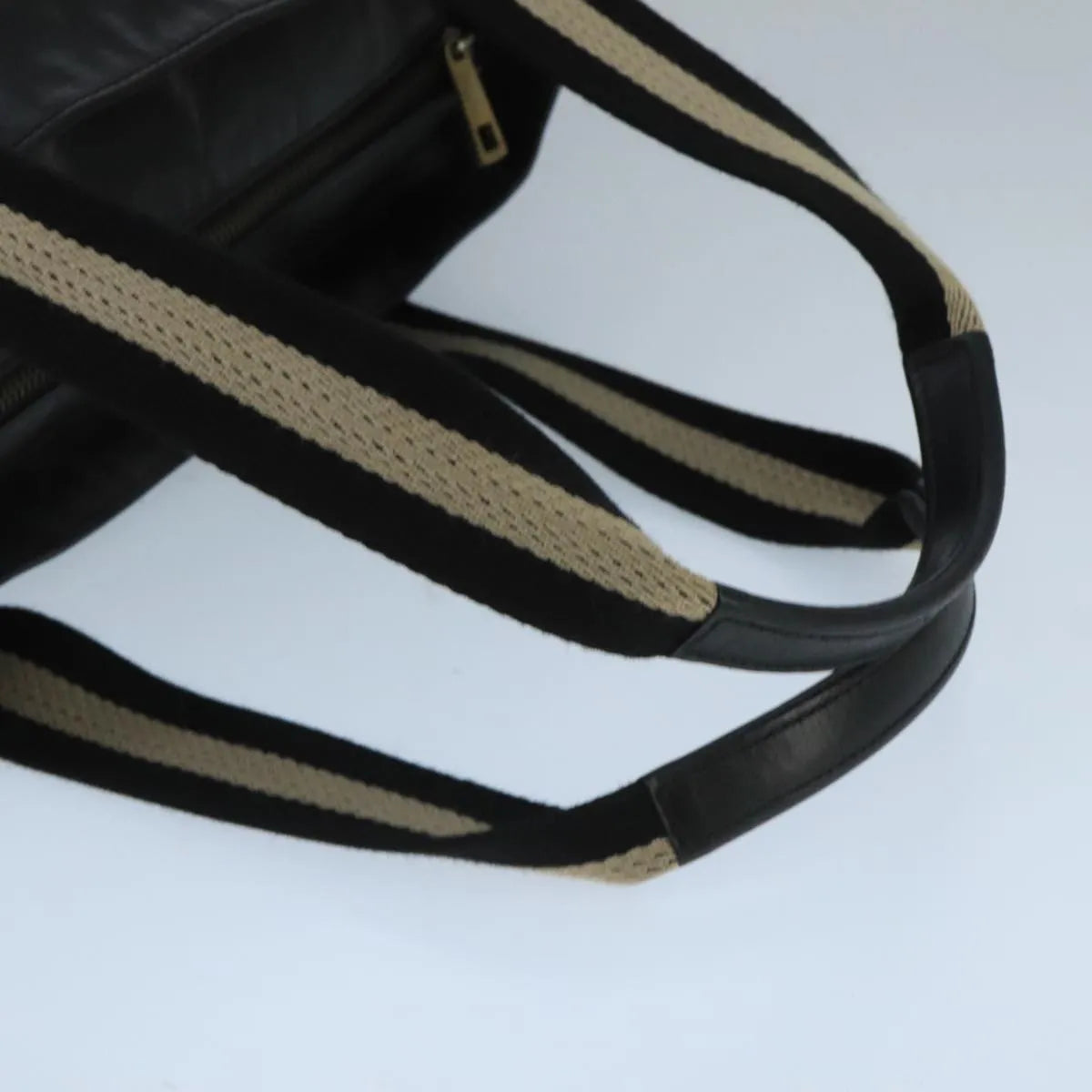 Bally Vintage Leather, Black, Leather, Tote Bag
