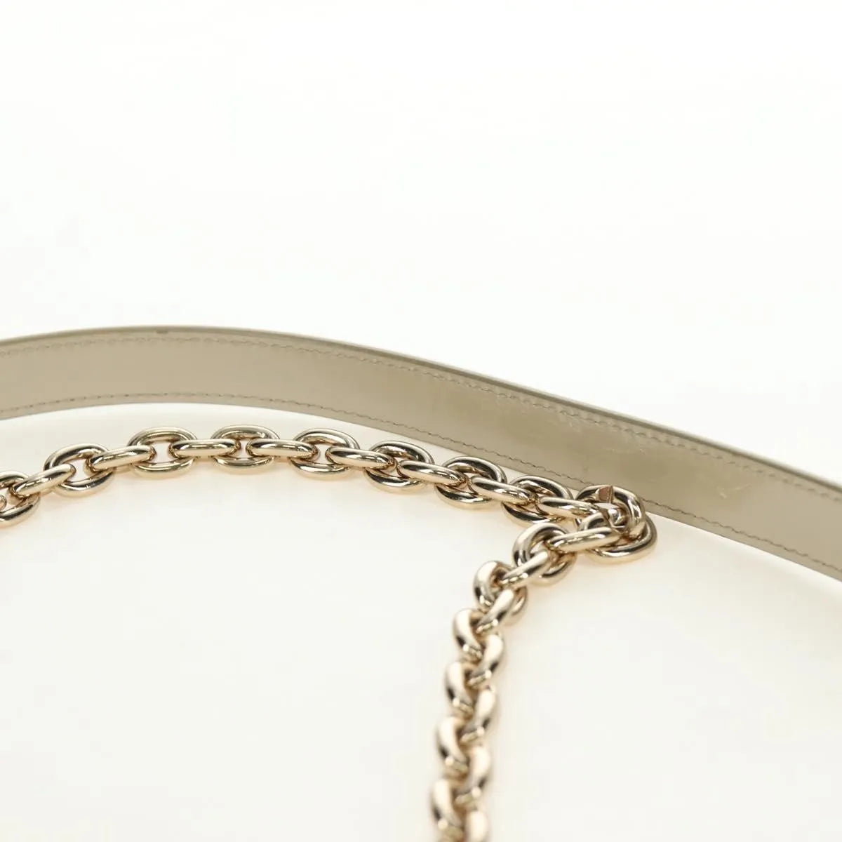 Christian Dior 30 Montaigne Chain Flap Micro Cannage Metallic Calfskin, Beige, Patent Leather, Shoulder Bag