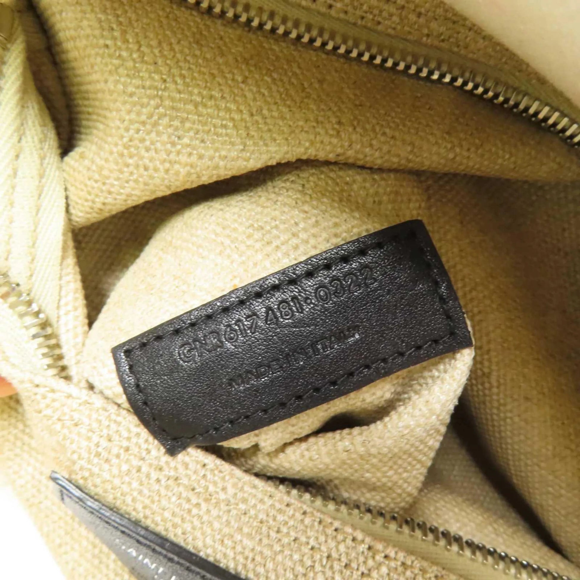 Saint Laurent Rive Gauche Felt and leather, Beige, Canvas, Tote Bag