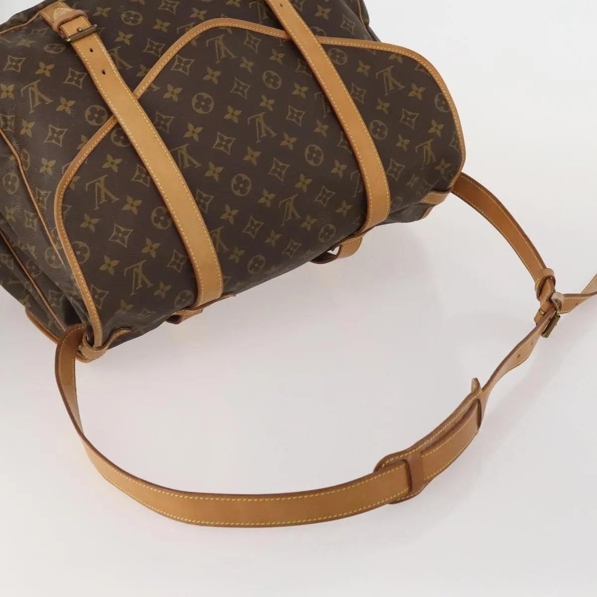 Louis Vuitton Saumur Monogram Canvas, Brown, Canvas, Shoulder Bag