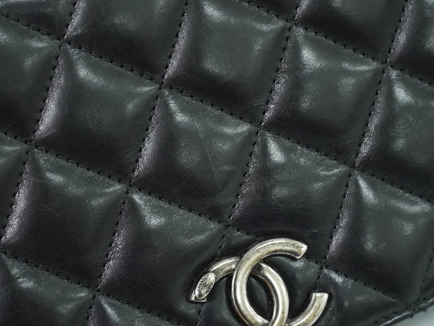 Chanel Ballerine Flap Quilted Lambskin, Black, Leather, Shoulder Bag