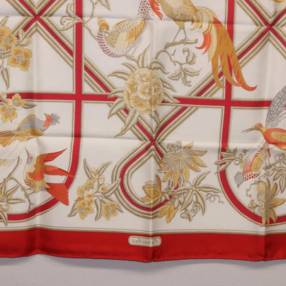 Hermes Carré 90 Silk multicolor, Red, Silk, Scarf