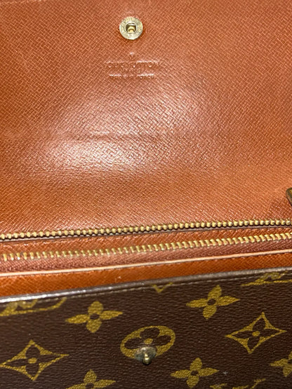 Louis Vuitton Portefeuille Sarah Monogram Canvas, Brown, Canvas, Wallet