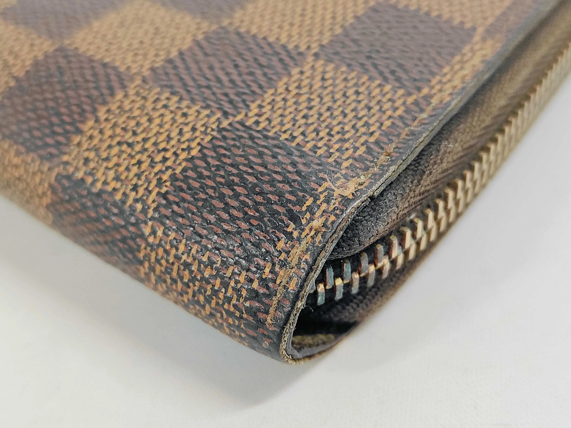 Louis Vuitton Zippy Organizer Damier Ebene, Brown, Canvas, Wallet