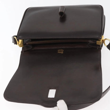 Gucci Vintage Leather, Brown, Leather, Shoulder Bag