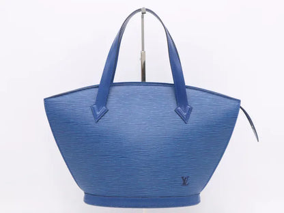 Louis Vuitton Saint Jacques Epi Leather, Blue, Leather, Handbag