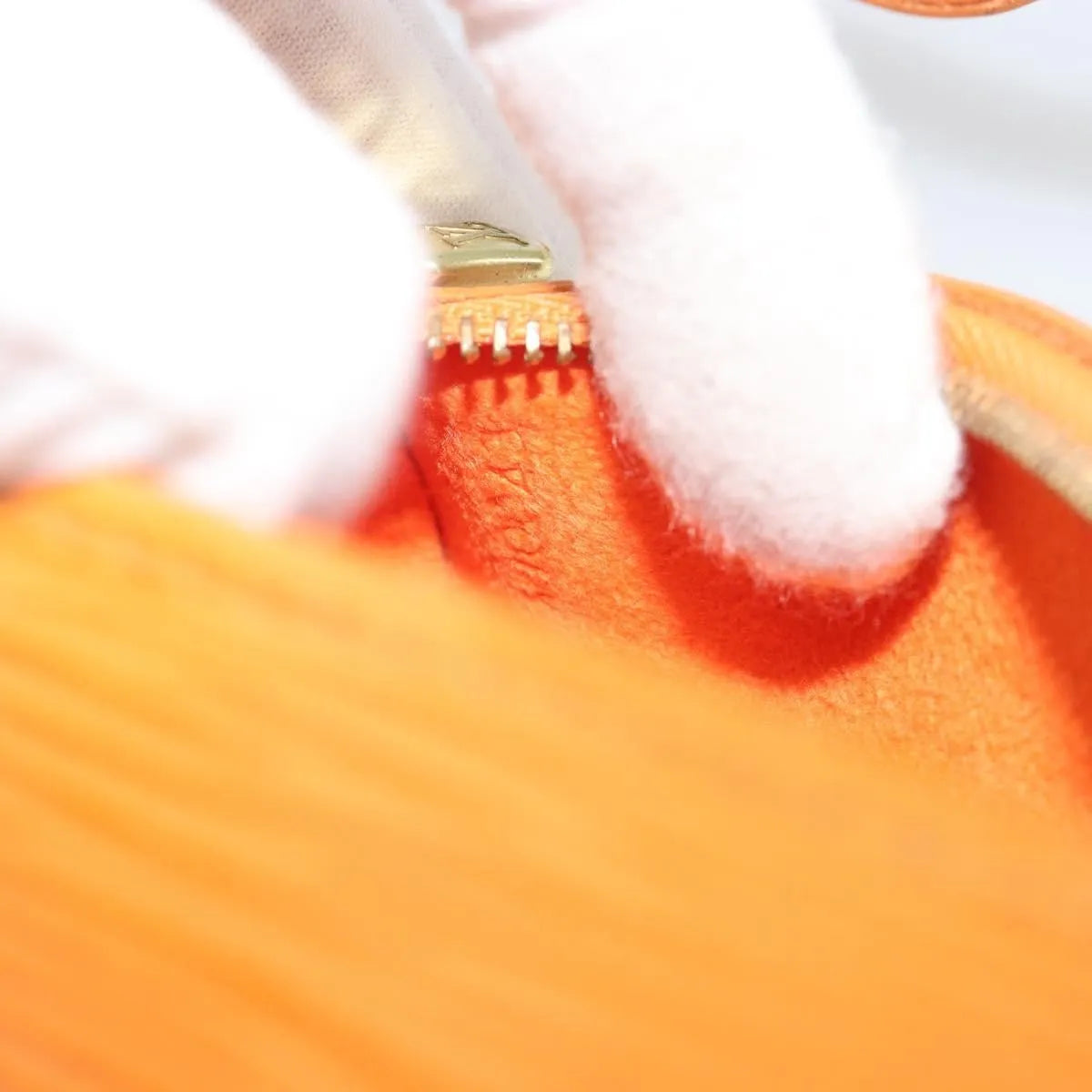 Louis Vuitton Soufflot Pochette Epi Leather, Orange, Leather, Clutch