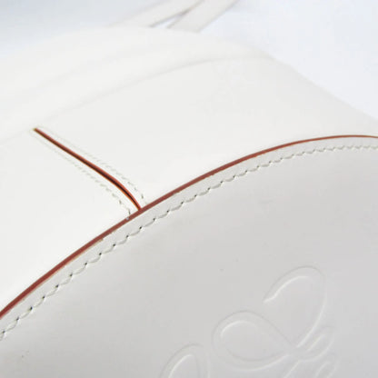 Loewe Balloon Bucket Leather, White, Leather, Handbag
