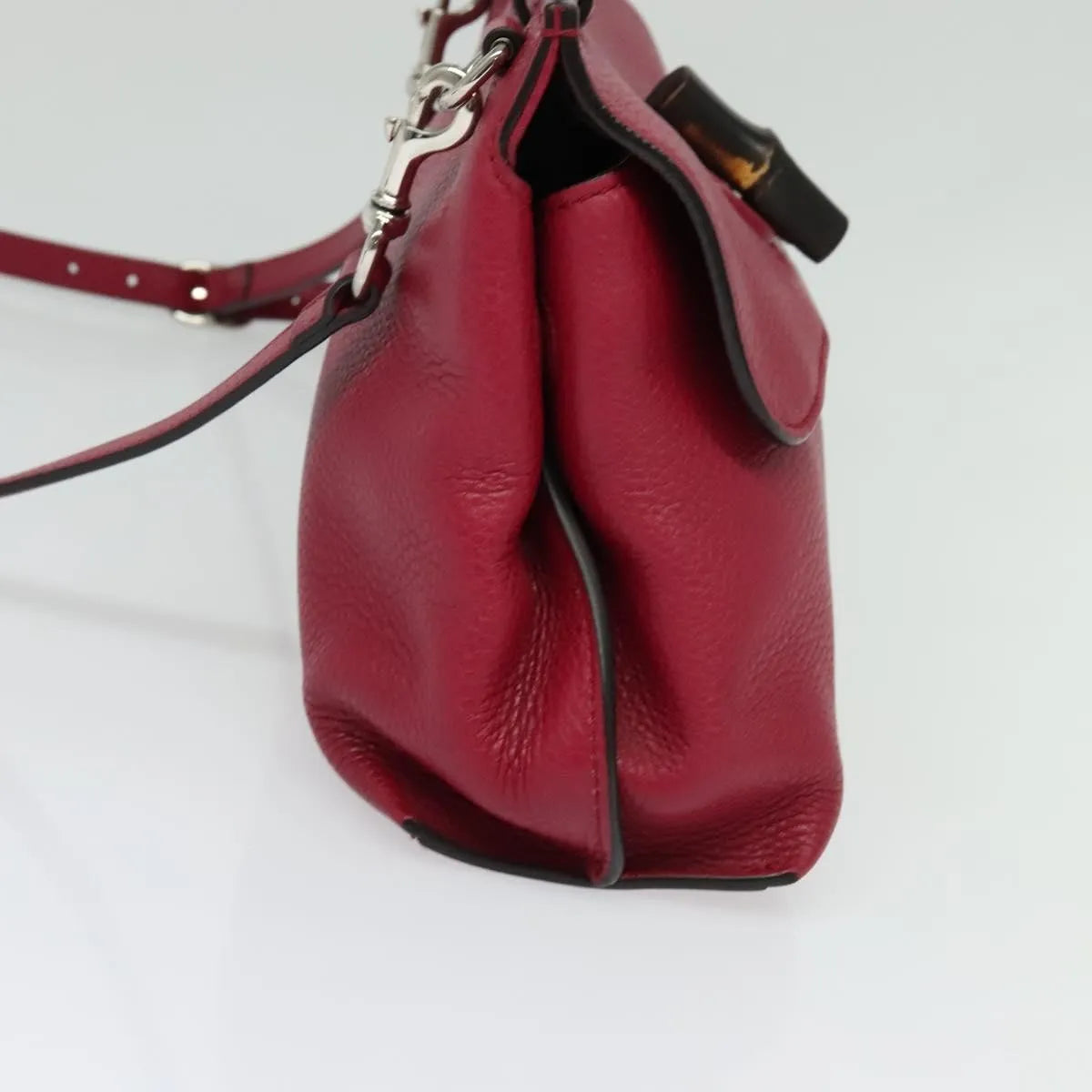 Gucci Bamboo Daily Top Handle Leather, Pink, Leather, Shoulder Bag