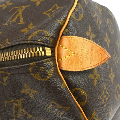 Louis Vuitton Keepall Monogram, Brown, Canvas, Travel Bag