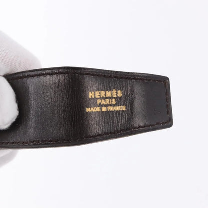 Hermes Constance Reversible Belt Leather, Black, Leather, Belt