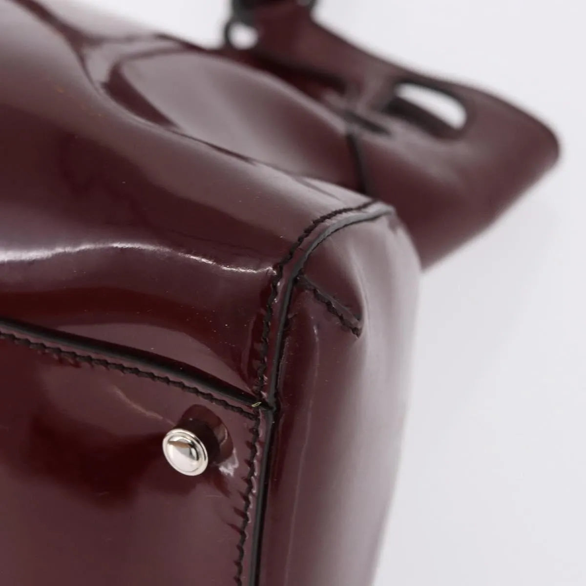 Cartier Marcello Patent leather, Burgundy, Patent Leather, Handbag