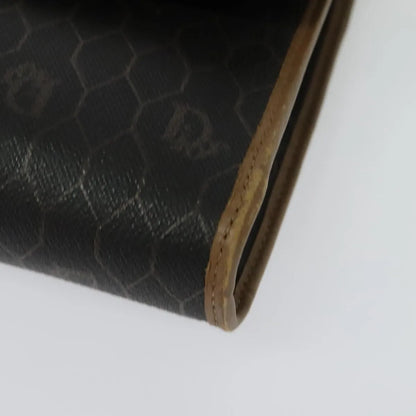 Christian Dior Vintage Honeycomb chain Canvas, Black, Canvas, Shoulder Bag