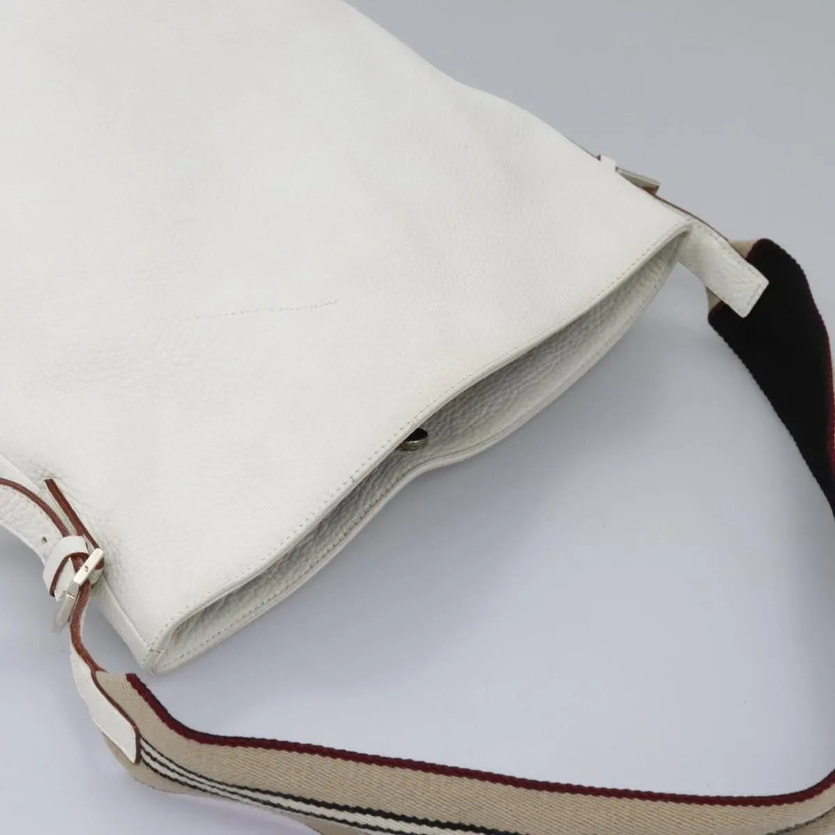 Burberry Vintage Leather, White, Leather, Shoulder Bag