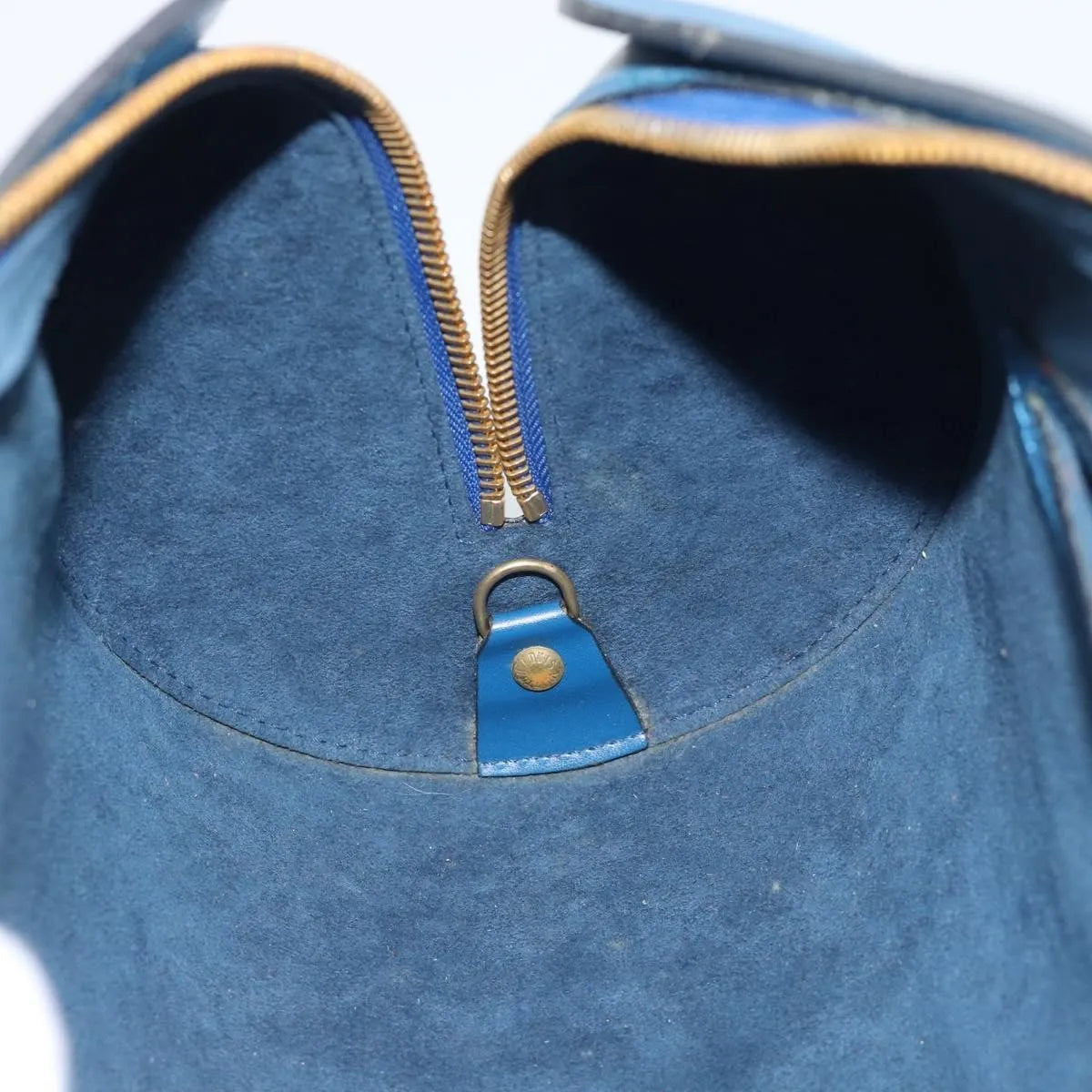 Louis Vuitton Soufflot Epi Leather, Blue, Leather, Handbag