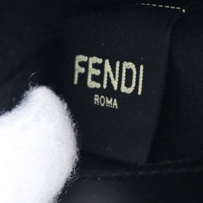 Fendi Camera Zucca Embossed Leather, Black, Leather, Handbag