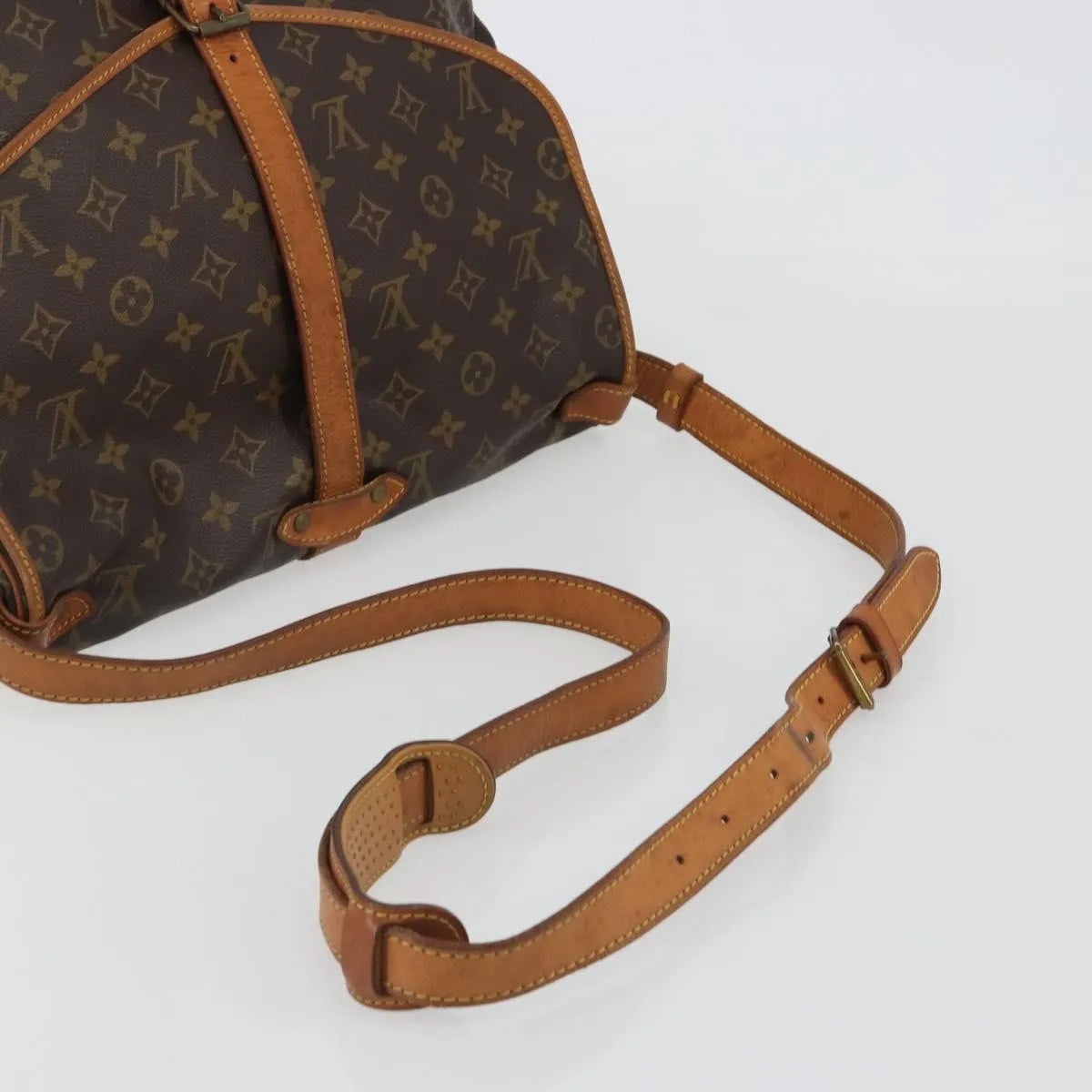 Louis Vuitton Saumur Monogram Canvas, Brown, Canvas, Shoulder Bag