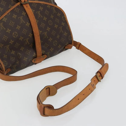 Louis Vuitton Saumur Monogram Canvas, Brown, Canvas, Shoulder Bag
