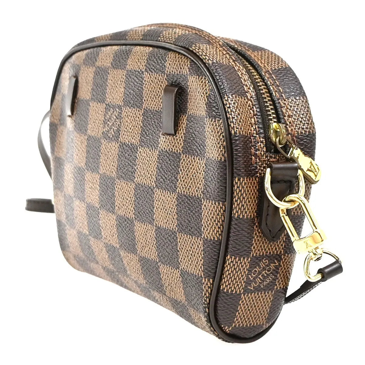 Louis Vuitton Ipanema Pochette Damier, Brown, Canvas, Clutch