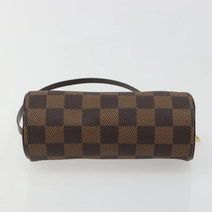 Louis Vuitton Papillon Pochette Damier Ebene, Brown, Canvas, Clutch
