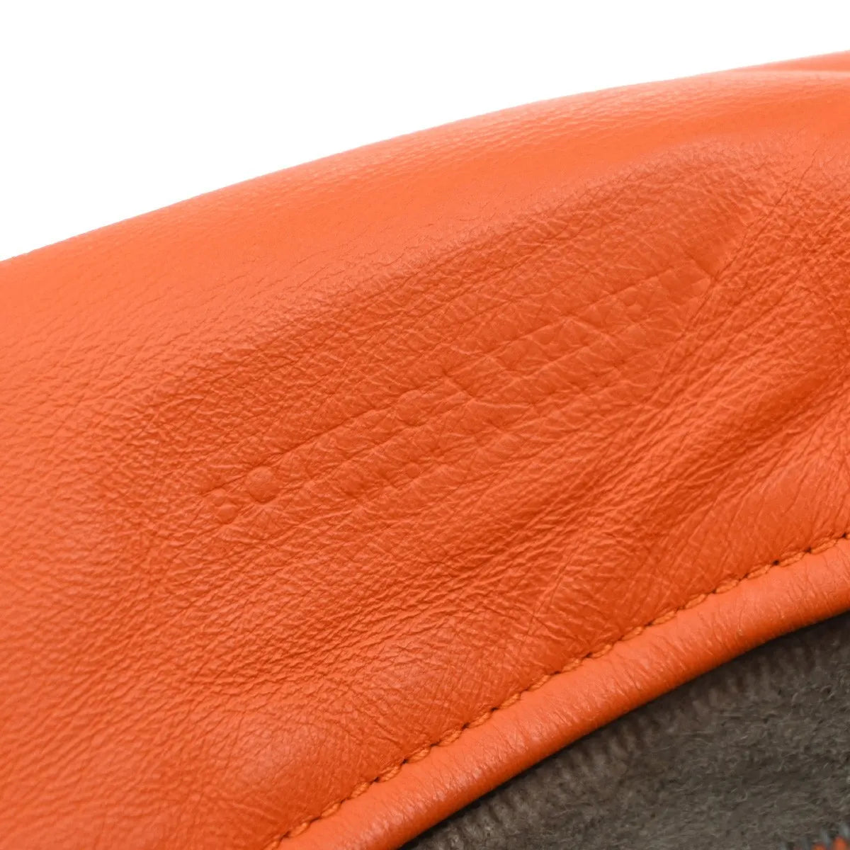 Bottega Veneta Intrecciato Shoulder Leather, Orange, Leather, Handbag