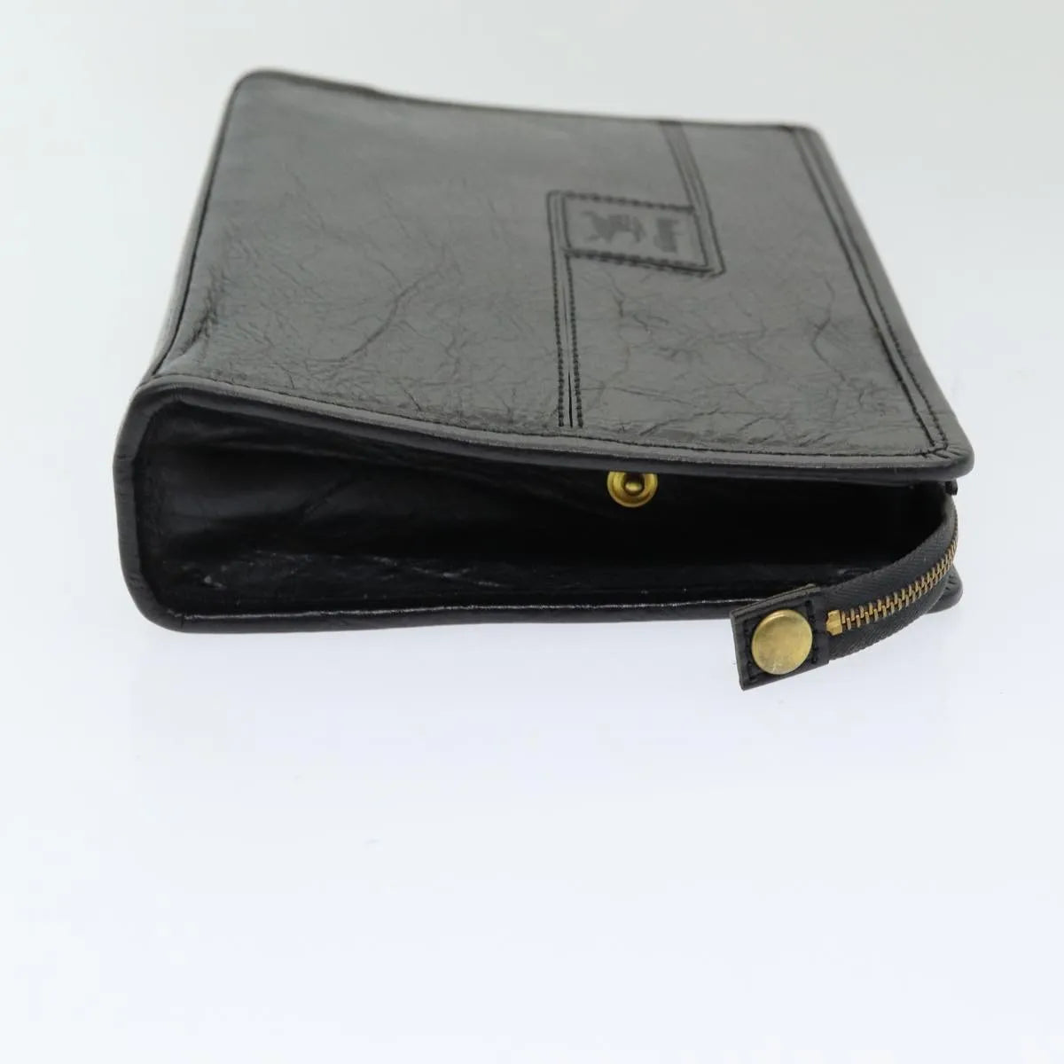 Burberry Vintage Leather, Black, Leather, Clutch