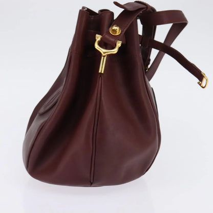 cartier Must de cartier Leather, Burgundy, Leather, Shoulder Bag