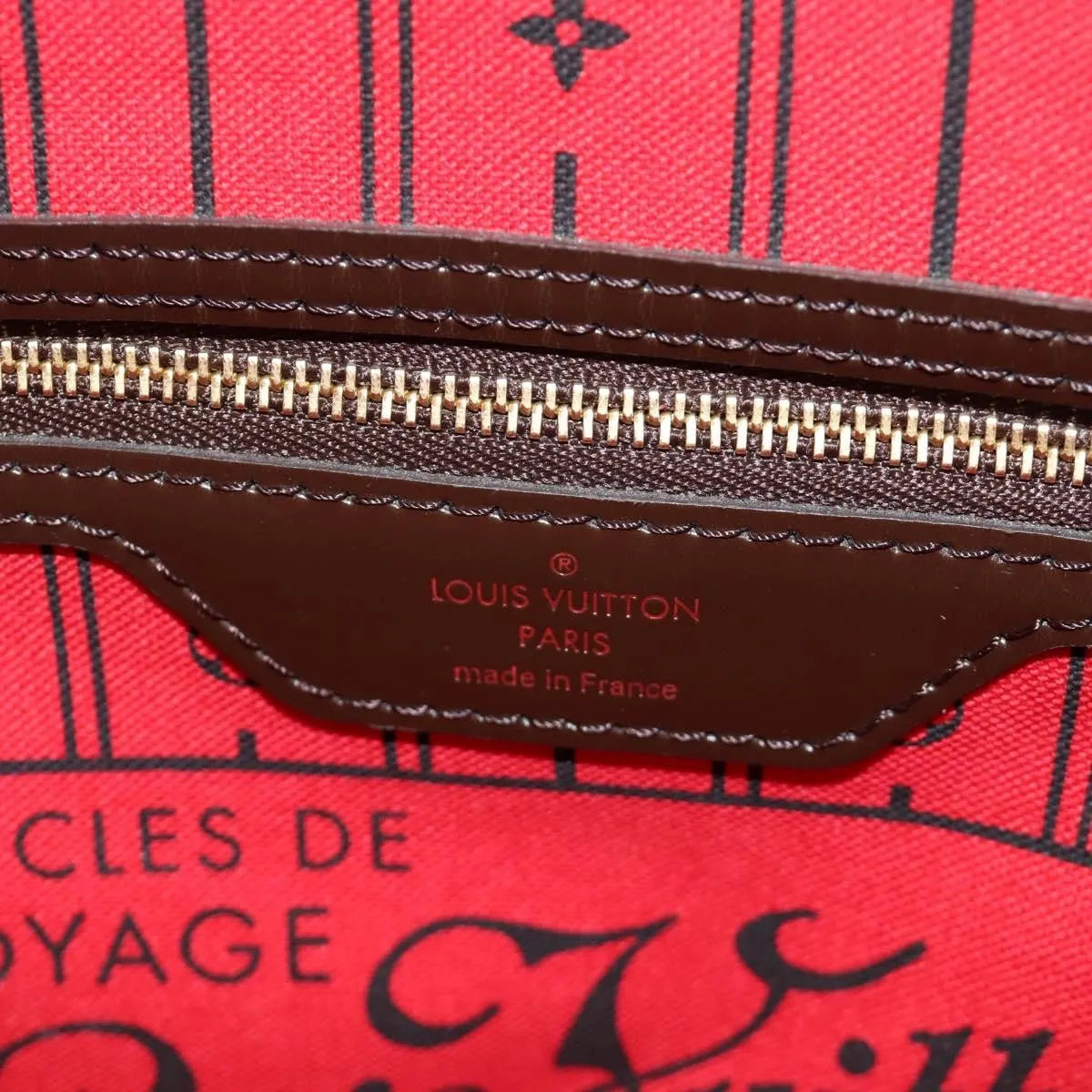 Louis Vuitton Neverfull Tote Damier, Brown, Canvas, Tote Bag