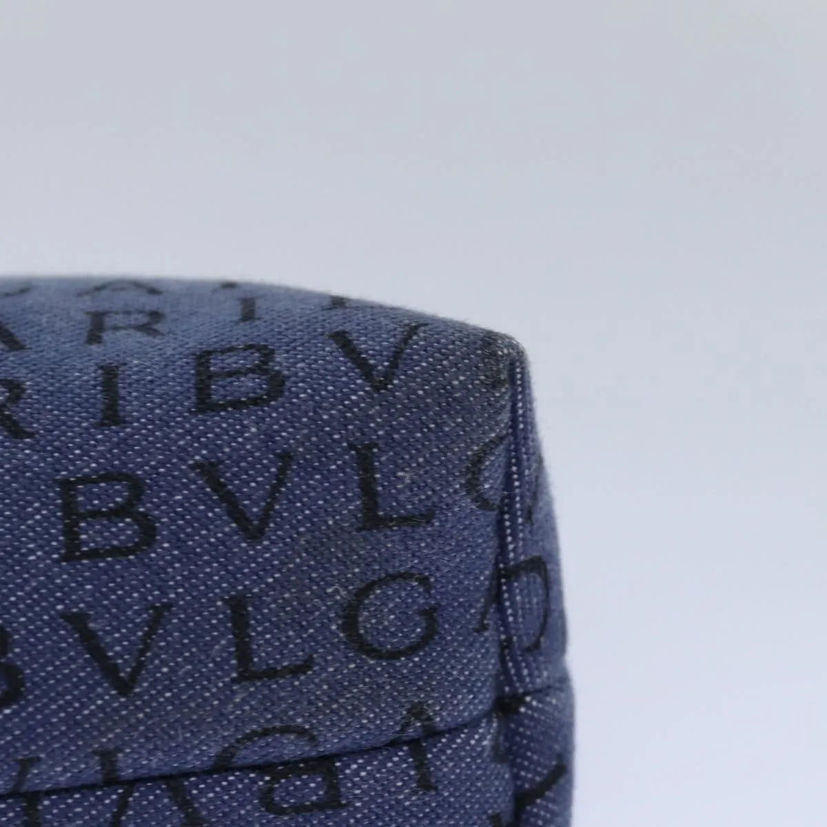Bvlgari Pouch Canvas, Blue, Canvas, Clutch