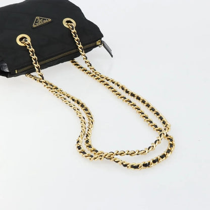 Prada Re-Edition 1995 Chain Quilted Tessuto, Black, Nylon, Shoulder Bag