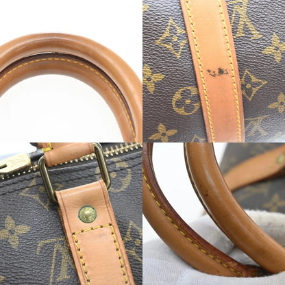 Louis Vuitton Keepall Bandoulière Monogram, Brown, Canvas, Travel Bag