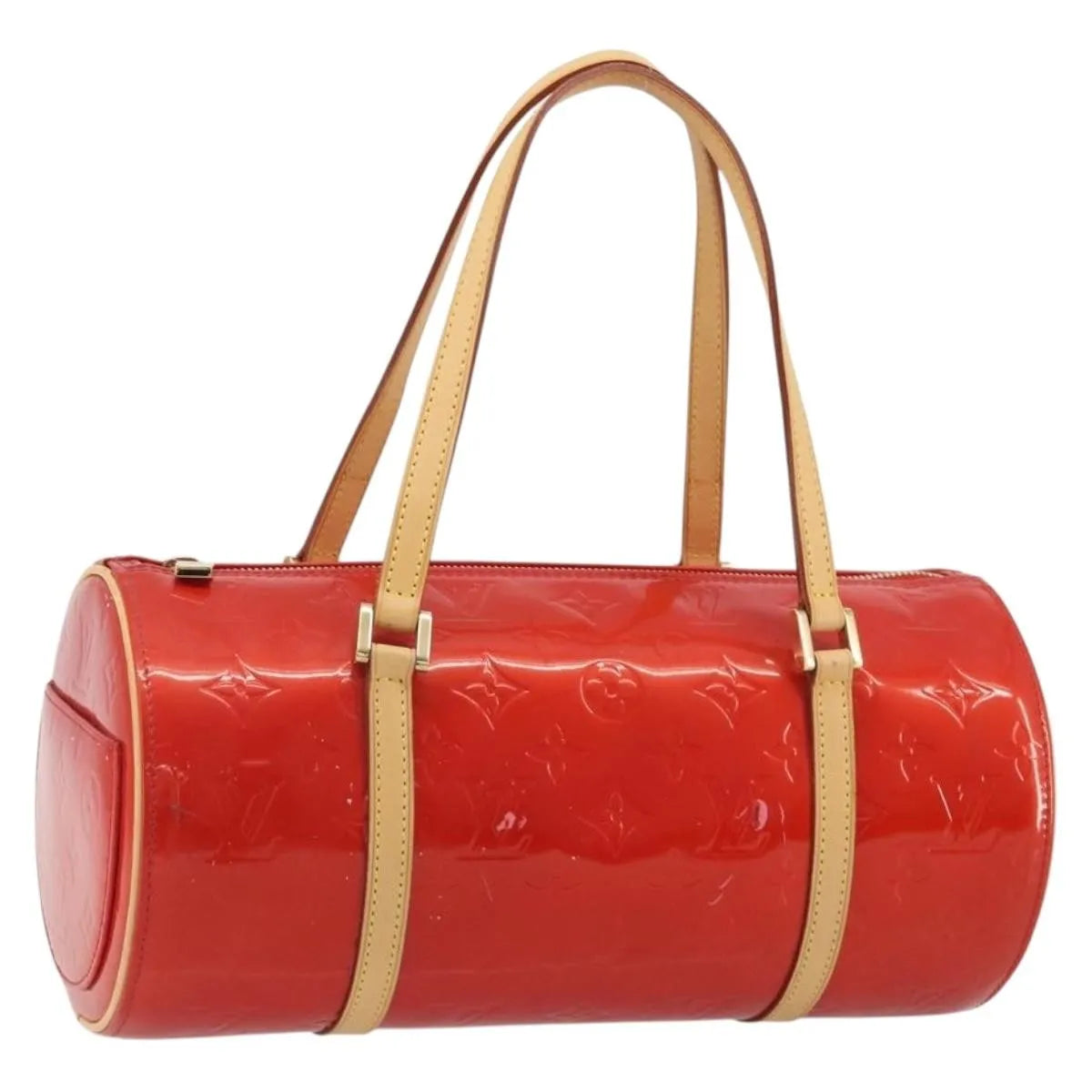 Louis Vuitton Bedford Monogram Vernis, Red, Patent Leather, Handbag