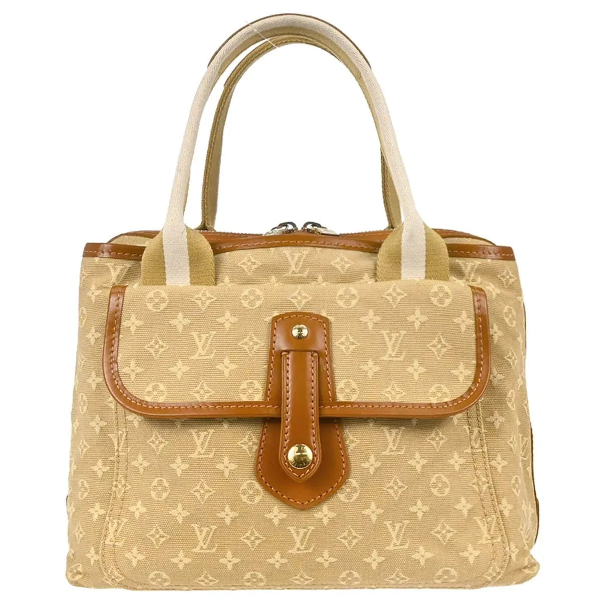Louis Vuitton Sac Mary Kate Mini Lin, Beige, Canvas, Handbag