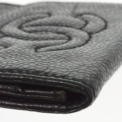 Chanel Timeless CC Bifold Wallet Caviar, Black, Calfskin, Wallet