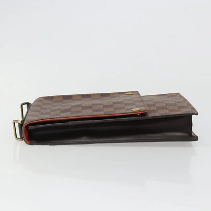 Louis Vuitton Portobello Messenger Damier, Brown, Canvas, Shoulder Bag