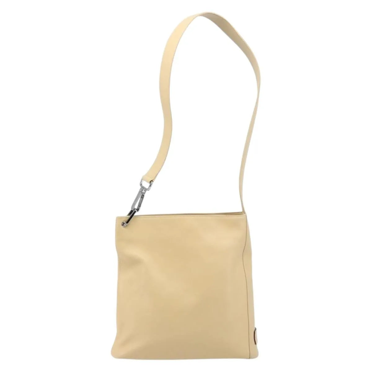 Gucci Vintage Leather, Beige, Leather, Shoulder Bag