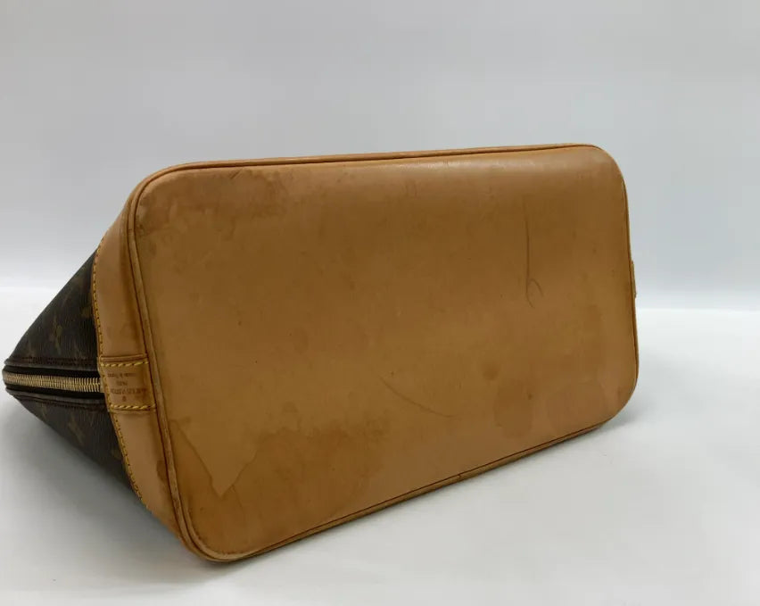 Louis Vuitton Alma Monogram Canvas, Brown, Canvas, Handbag