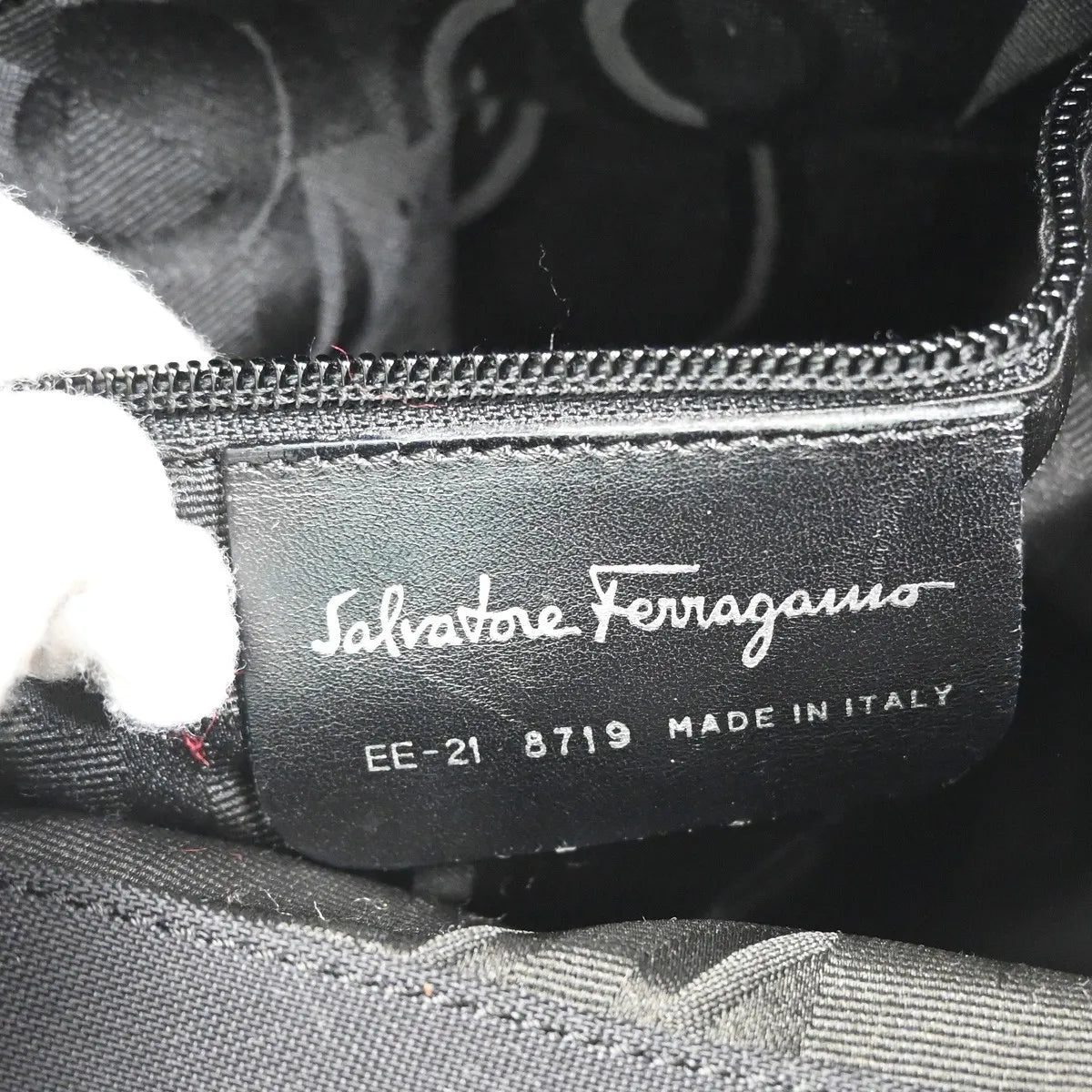 Salvatore Ferragamo Vara Nylon, Black, Nylon, Shoulder Bag