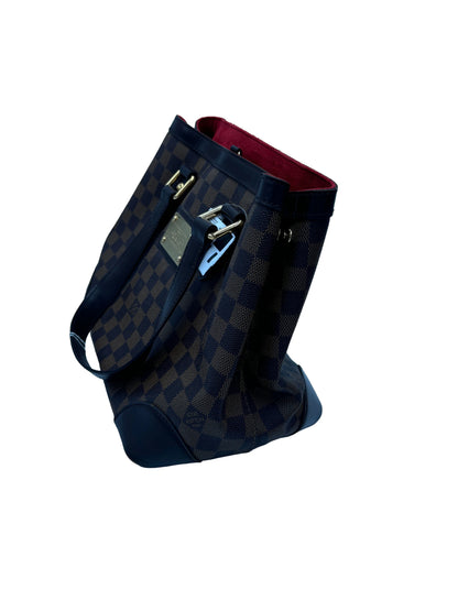 Louis Vuitton Hampstead Damier Ebene, Brown, Canvas, Tote Bag