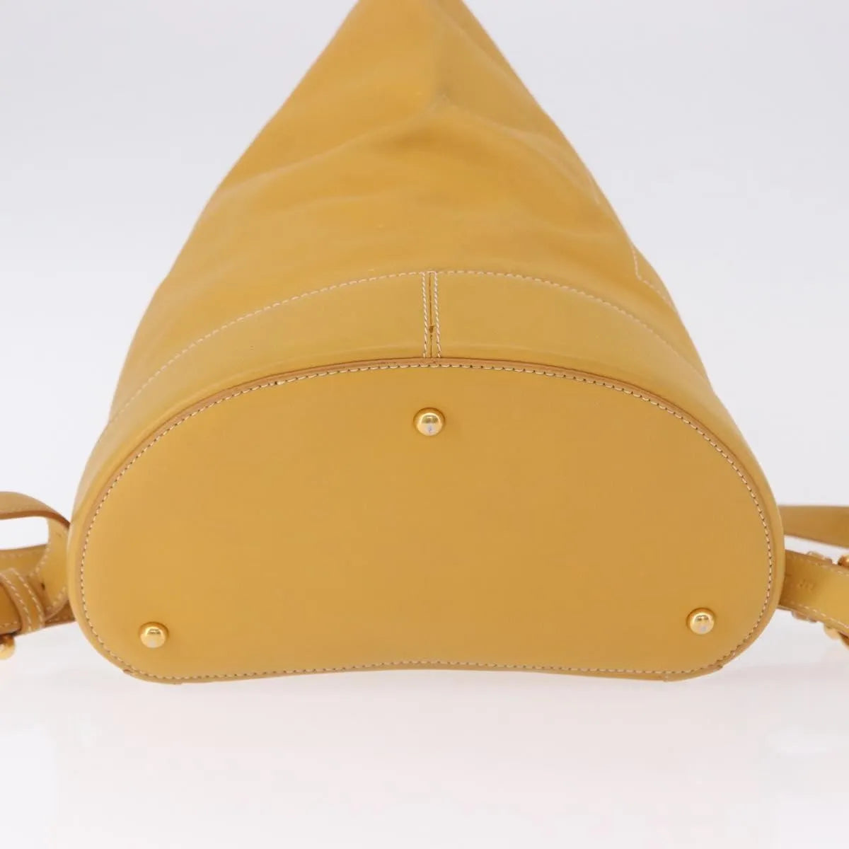 Loewe Anton Leather, Yellow, Leather, Backpack