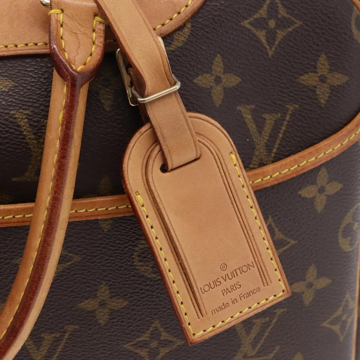 Louis Vuitton Deauville Monogram, Brown, Canvas, Handbag