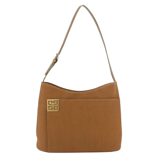 Givenchy Vintage 4G Canvas, Brown, Canvas, Shoulder Bag