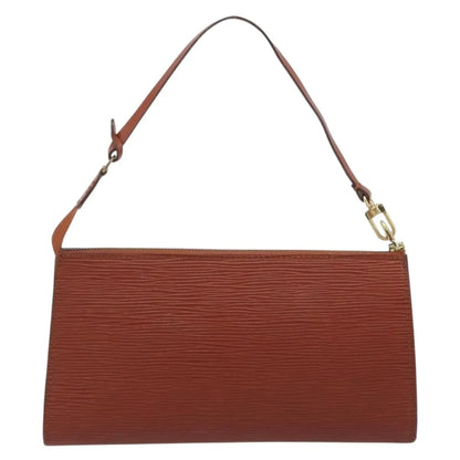 Louis Vuitton Pochette Accessoires Epi, Brown, Leather, Clutch