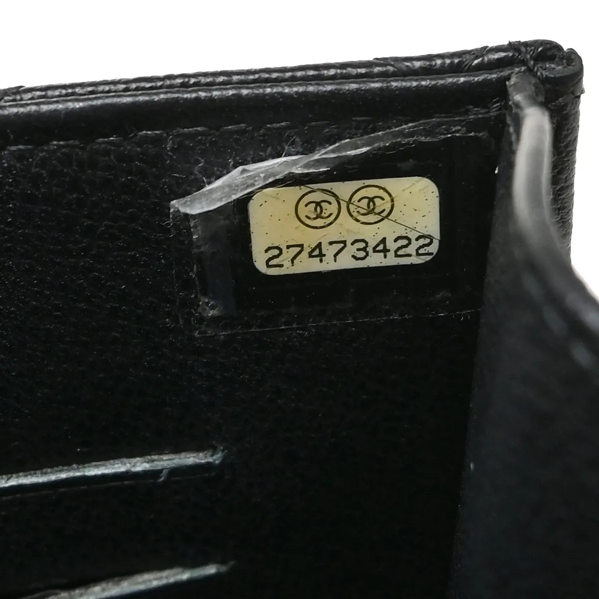 Chanel CC Flap Phone Holder Quilted Caviar, Black, Leather, Shoulder Bag