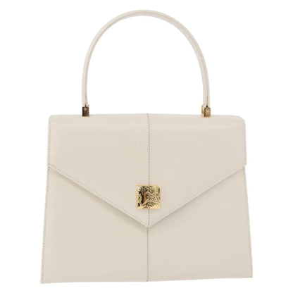 Saint Laurent Vintage handbag Leather, White, Leather, Handbag