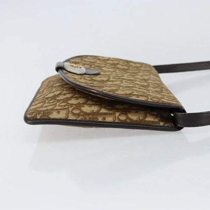 Christian Dior Vintage Trotter Canvas, Beige, Canvas, Shoulder Bag