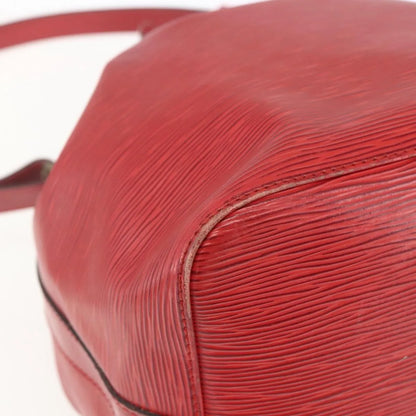 Louis Vuitton Petit Noe Epi Leather, Red, Leather, Shoulder Bag