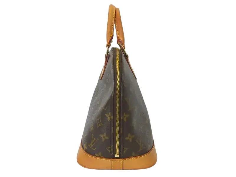 Louis Vuitton Alma Monogram, Brown, Canvas, Handbag